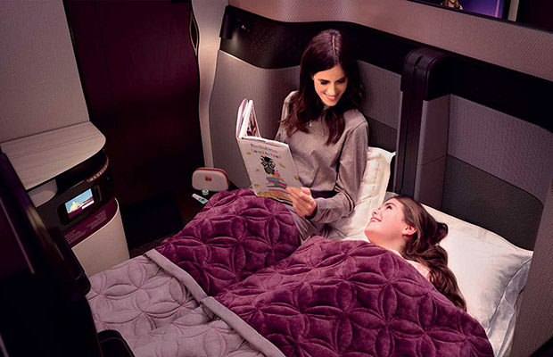 カタール航空ビジネスクラス シート一例